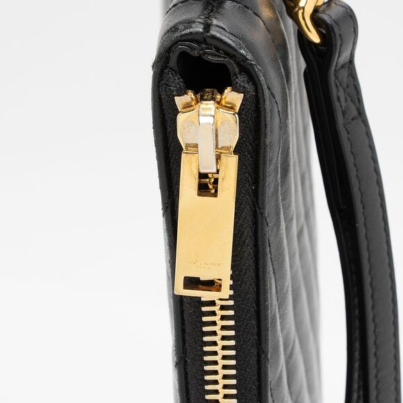 Saint Laurent Matelasse Calfskin Monogram Large Wristlet - Picture 9 of 15